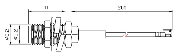 SMA轉(zhuǎn)IPX1延長(zhǎng)線SMA-IPX1的機(jī)械尺寸